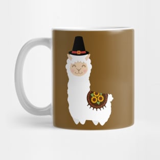 Cute Thanksgiving Llama Mug
